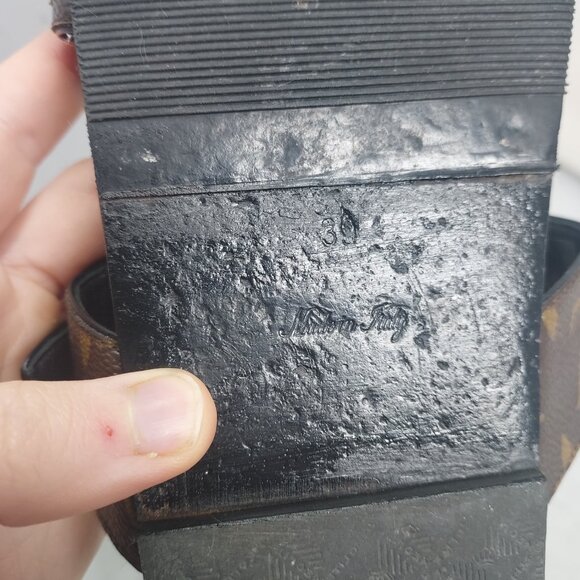 Louis Vuitton Brown Buckle Bom Dia Monogram Flat Slide Sandal - Picture 5 of 13